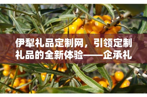 伊犁礼品定制网，引领定制礼品的全新体验——企承礼品供应链公司简述