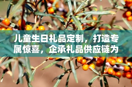 儿童生日礼品定制，打造专属惊喜，企承礼品供应链为您保驾护航