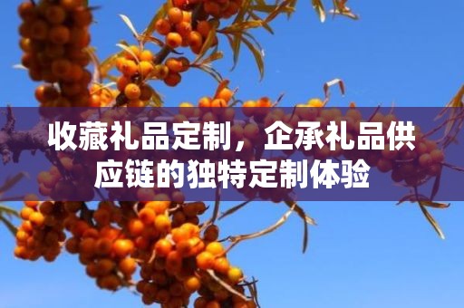 收藏礼品定制，企承礼品供应链的独特定制体验
