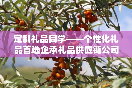 定制礼品同学——个性化礼品首选企承礼品供应链公司